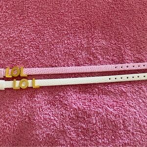 1-Bracelet Leather with LOL charms